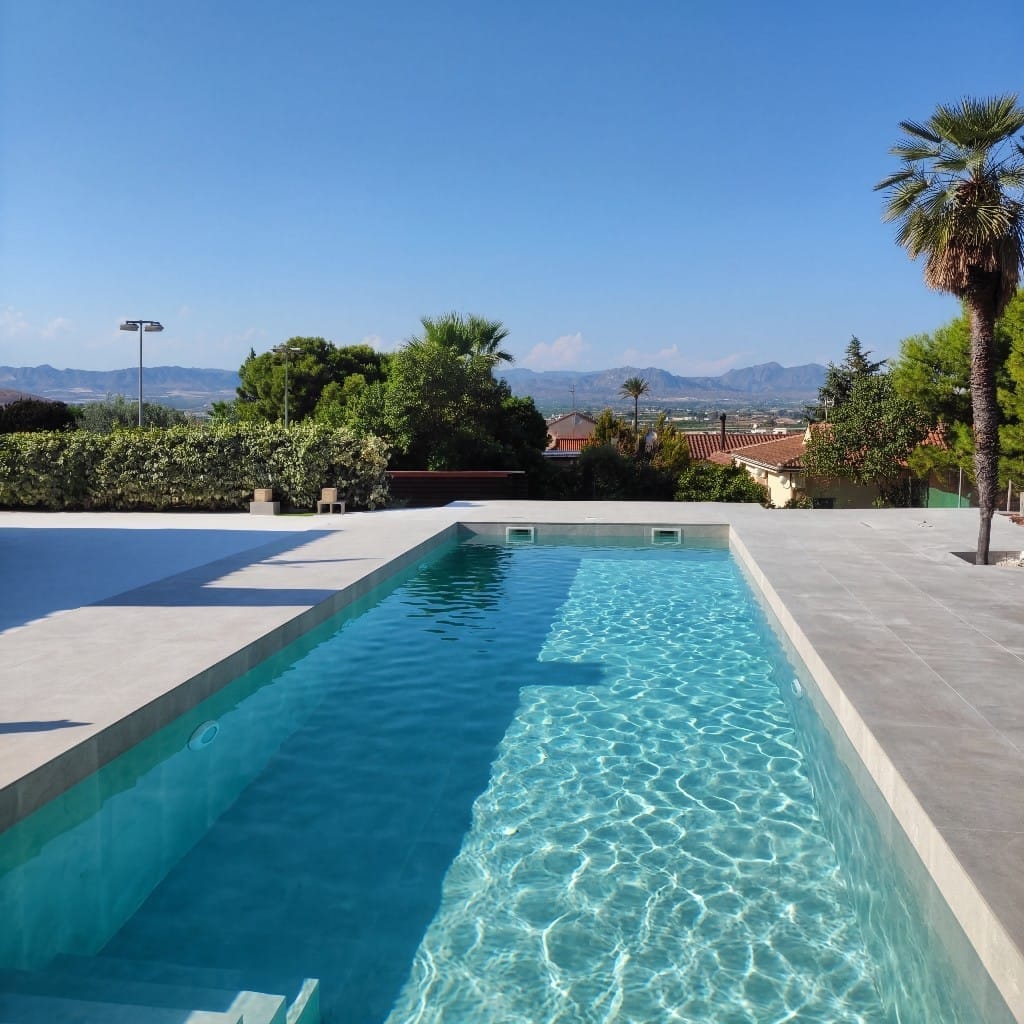 Piscinas de Porcelánico y Piedra - Proyecto 5